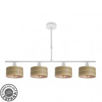 Distribuidor - Lâmpadas Diversas | Lâmpadas Modernas | LAMPARA GILDA 4XE14 BLANCO/MADERA CLARA REGX76X14 CM Ref: 190354085